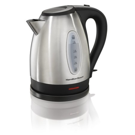 HAMILTON BEACH 1.7 L Black/Silver Electric Kettle 40880